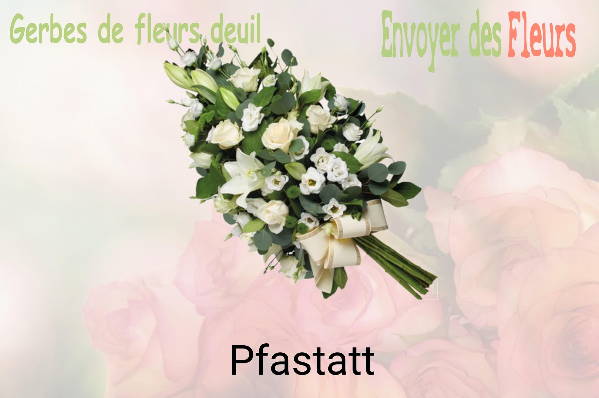 Gerbe de fleurs de deuil livrée à Pfastatt
